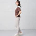 接触冷感UVカットスラブロゴプリントTシャツ (65134) 14枚目画像