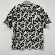 接触冷感ＵＶカットスラブリーフプリントＴシャツ　(65135)