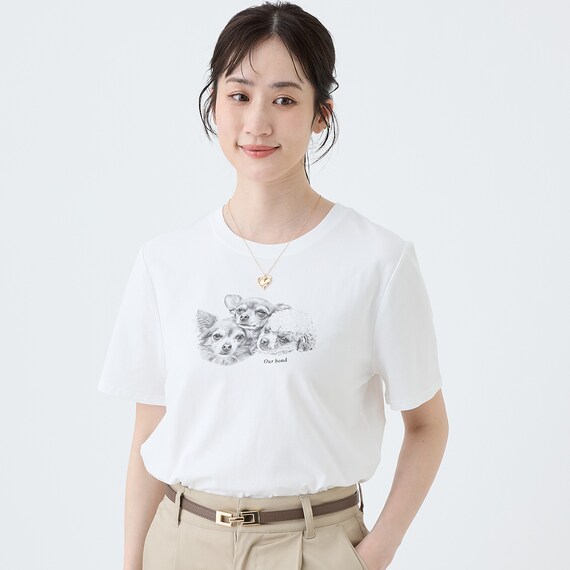 【ニトリネット先行販売】犬フォトＴシャツ　(65148) 5枚目画像