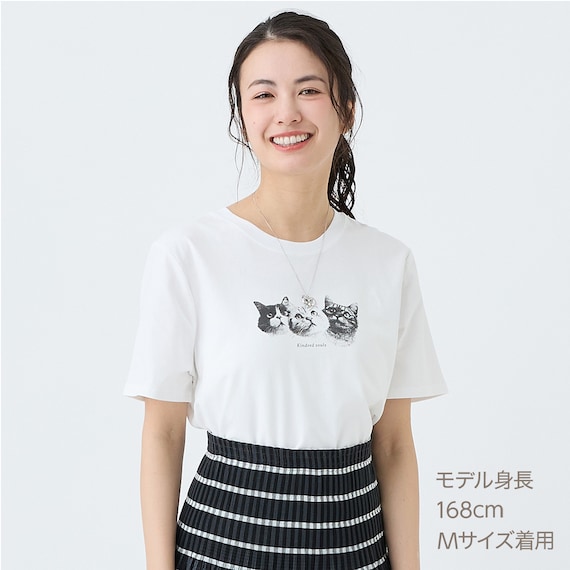 【ニトリネット先行販売】猫フォトTシャツ (65149) 1枚目画像