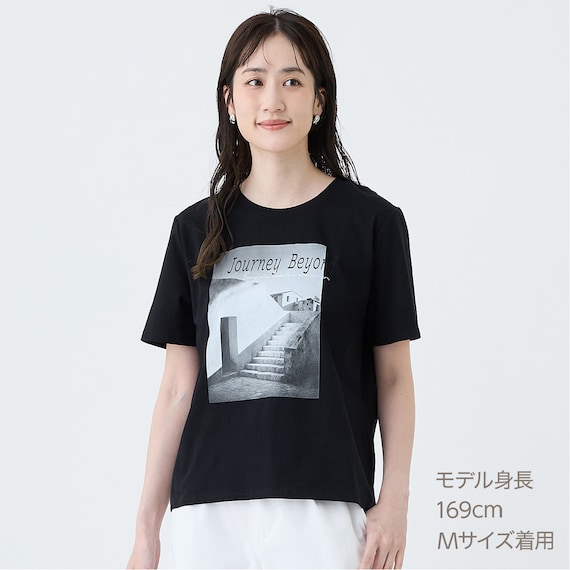 【ニトリネット先行販売】モノクロフォトTシャツ (65150) 7枚目画像