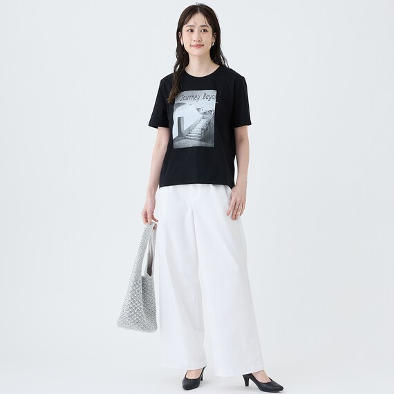 【ニトリネット先行販売】モノクロフォトＴシャツ　(65150) 8枚目画像