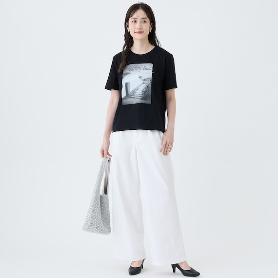 【ニトリネット先行販売】モノクロフォトTシャツ (65150) 8枚目画像