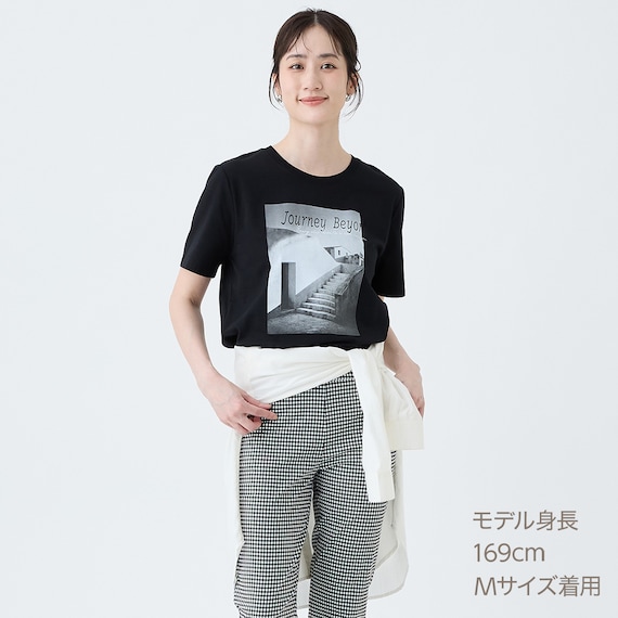 【ニトリネット先行販売】モノクロフォトTシャツ (65150) 13枚目画像