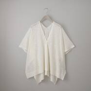 【ネット先行販売】シアーニットポンチョ　(86102)