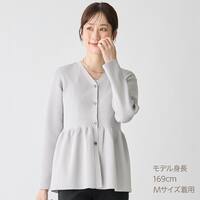 ペプラムニットカーディガン　(76103)