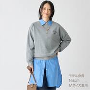 裏毛ロゴ刺繍プルオーバー　(66110)