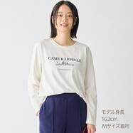 ロゴプリント長袖Ｔシャツ　(66114)