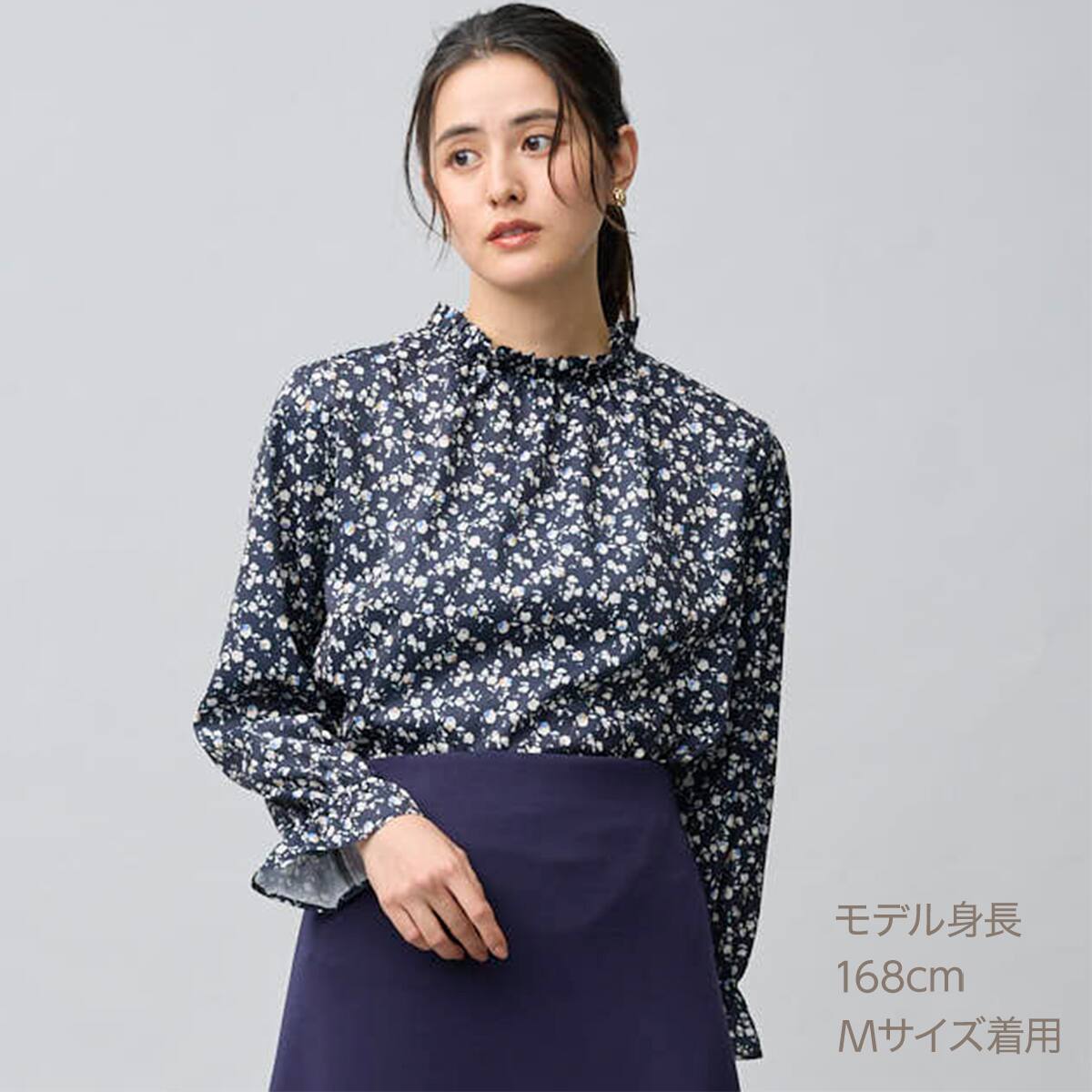 小花柄シャーリングブラウス (56107) | ニトリネット【公式】 家具