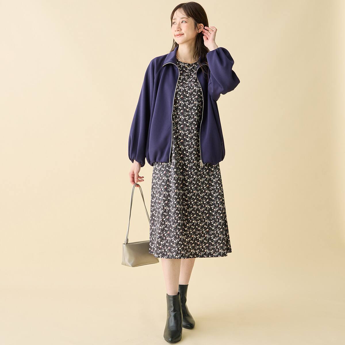 小花柄Aラインワンピース (46101) | ニトリネット【公式】 家具