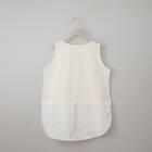 裾シアー切替えタンクトップ　(65155) 2枚目画像