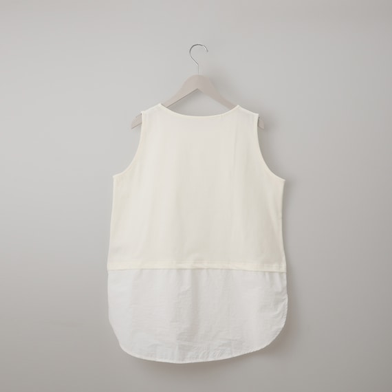 裾シアー切替えタンクトップ (65155) 2枚目画像