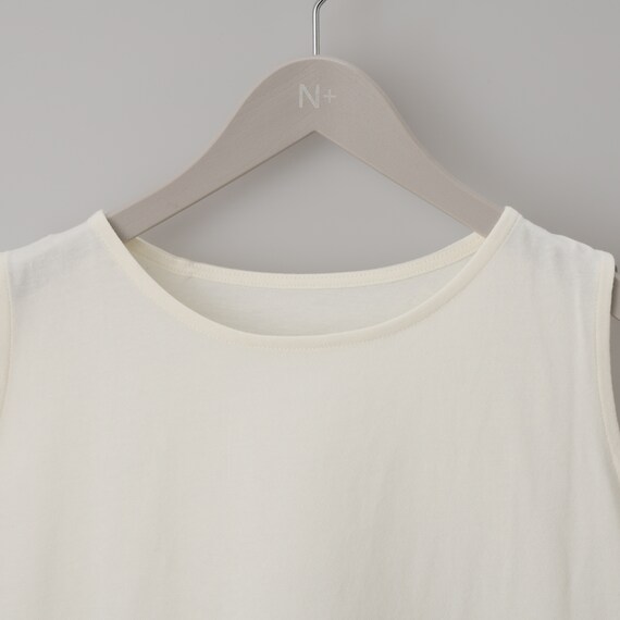 裾シアー切替えタンクトップ　(65155) 4枚目画像