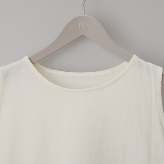 裾シアー切替えタンクトップ (65155) 4枚目画像