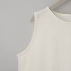 裾シアー切替えタンクトップ　(65155) 5枚目画像