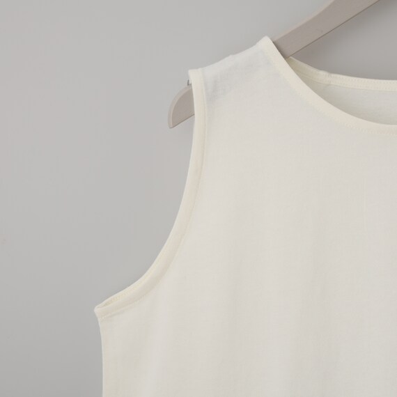 裾シアー切替えタンクトップ　(65155) 5枚目画像