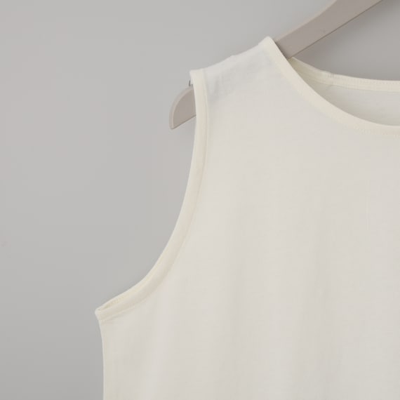 裾シアー切替えタンクトップ (65155) 5枚目画像