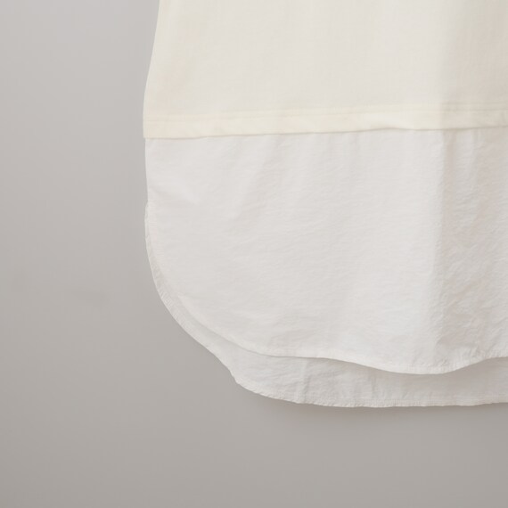 裾シアー切替えタンクトップ　(65155) 6枚目画像