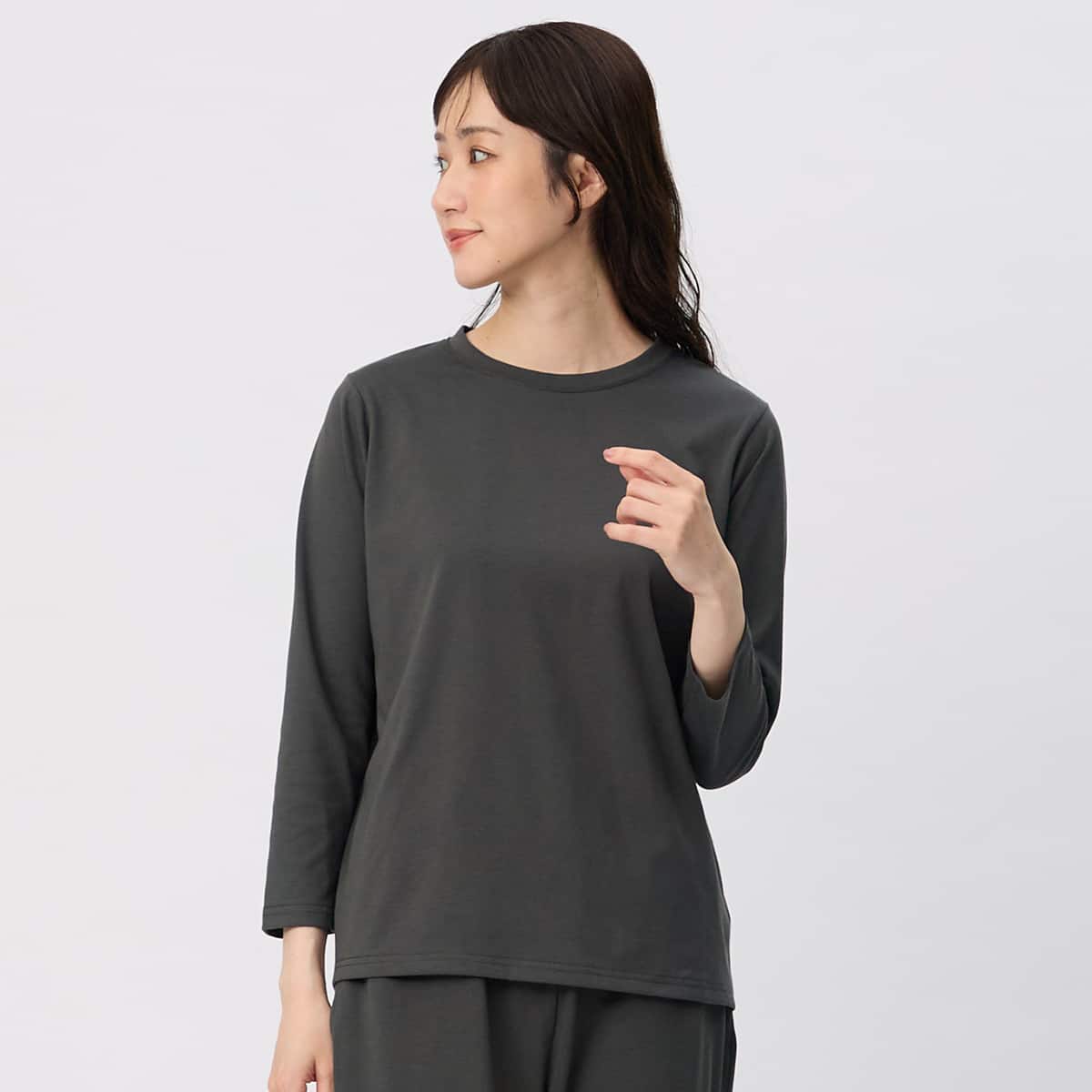 着る回復リカバリーウェア長袖Tシャツ (Z6102) | ニトリネット【公式