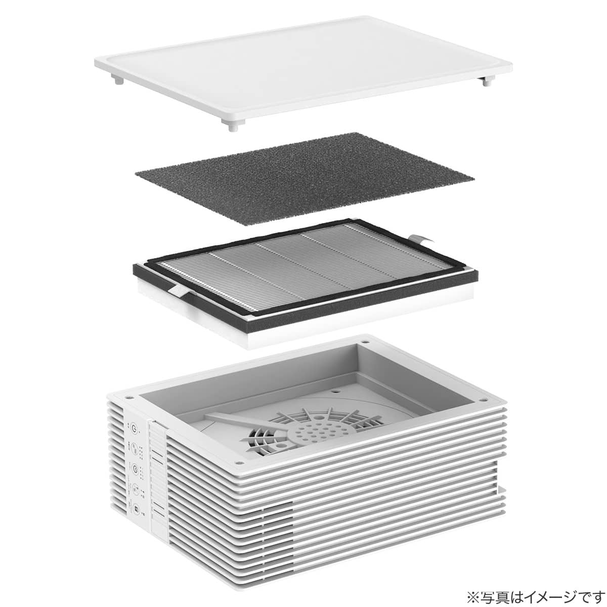 薄型空気清浄機(APA-081 ホワイト) | ニトリネット【公式】 家具