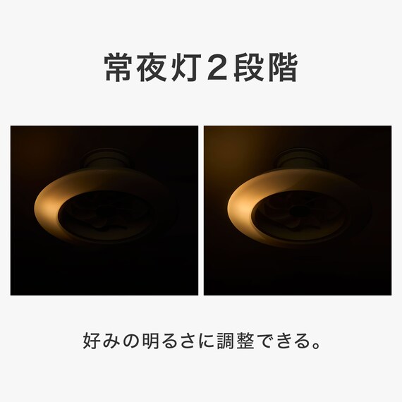 ルミナスLED ライト付き シーリングファン(12J) 8枚目画像