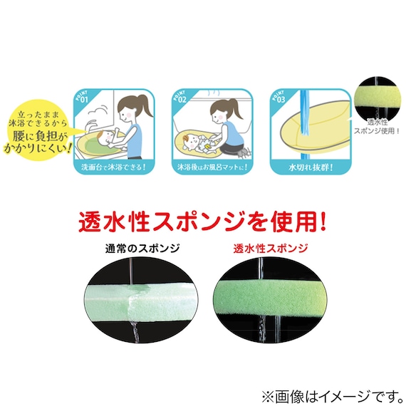 安心・やわらか沐浴マット 2枚目画像