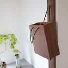 【日本製】木製ダストボックス BAG dust (ブラウン) 1枚目画像