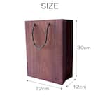 【日本製】木製ダストボックス BAG dust (ブラウン) 5枚目画像