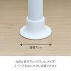 【簡単】ワンタッチ式 突っ張りハンガートリプル 伸縮棚1枚付き(ホワイト) 12枚目画像