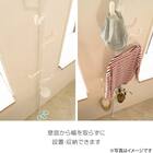 【簡単】ワンタッチ式 突っ張りポールハンガー トレー＆ミラー付きセット(ブラック) 9枚目画像