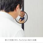 【簡単】ワンタッチ式 突っ張りポールハンガー トレー＆ミラー付きセット(ブラック) 12枚目画像