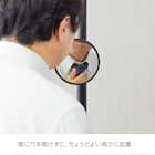 【簡単】ワンタッチ式 突っ張りポールハンガー トレー&ミラー付きセット(ブラック) 12枚目画像