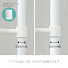 【簡単】ワンタッチ式 突っ張りポールハンガー トレー&ミラー付きセット(ブラック) 14枚目画像