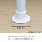 【簡単】ワンタッチ式 突っ張りポールハンガー トレー＆ミラー付きセット(ブラック) 18枚目画像