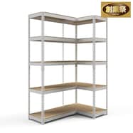 【METAL & WOOD】高耐荷重シェルフ5段×シェルフ5段 連結セット【期間限定価格:11/28~1/5まで】