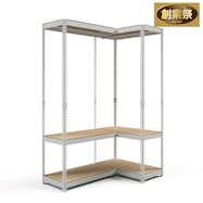 【METAL & WOOD】高耐荷重ハンガーラック 幅81cm×ハンガーラック 幅81cm 連結セット【期間限定価格:11/28~1/5まで】