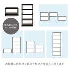 【METAL & WOOD】高耐荷重 シェルフ7段 幅81cm(ブラック/メッシュボード付き) 6枚目画像