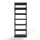 【METAL & WOOD】高耐荷重 シェルフ7段 幅81cm(ブラック/メッシュボード付き) 7枚目画像