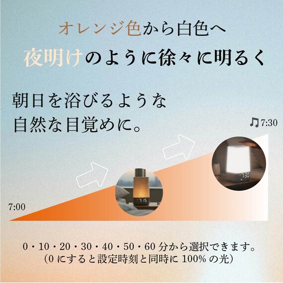 サウンド付き光目覚まし時計 13枚目画像