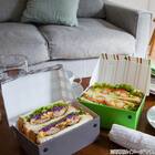 折りたためる・くり返し使えるサンドケース パーネパッコ チェック・ネロ 3枚目画像