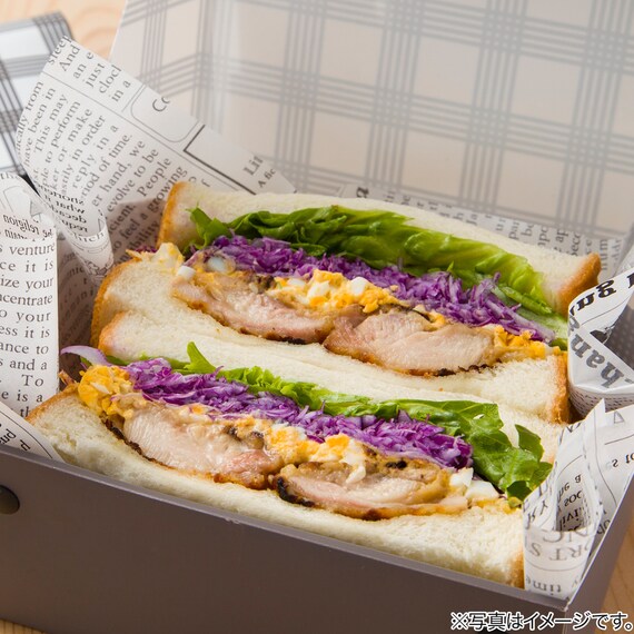 折りたためる・くり返し使えるサンドケース パーネパッコ チェック・ネロ 5枚目画像