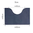 継ぎ足しできるトイレマット(ネイビー) 9枚目画像