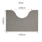 継ぎ足しできるトイレマット(ライトグレー) 9枚目画像