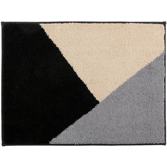 サラドラ+バスマット(45x60 Forma ブラック) 1枚目画像