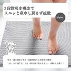 サラドラ+バスマット(45x60 Flux グレー) 4枚目画像