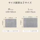 サラドラ+バスマット(45x60 Flux グレー) 11枚目画像