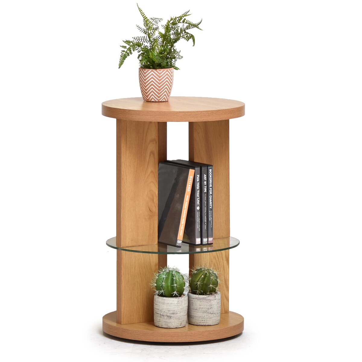 ガラス中棚がおしゃれなサイドテーブル (NA) | ニトリネット【公式