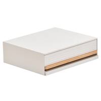 家電下引き出し収納スライドテーブル(ホワイト)