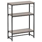 棚位置を調整できるコンソールテーブル(グレー) 1枚目画像