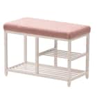 ベンチシューズラック 幅60cm(ピンク) 1枚目画像